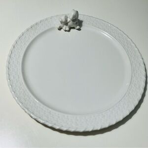 New Pottery Barn Large Whimsical Easter Bunny Spring Summer Serving Platter